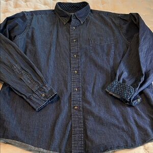 Cremieux Men's Blue Denim Shirt
